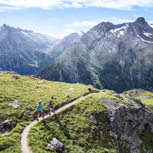 Wanderer in Saas-Fee