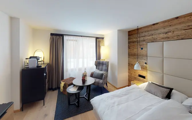 View of the Classic single rooms at Walliserhof Gand-Hotel & Spa, Saas Fee