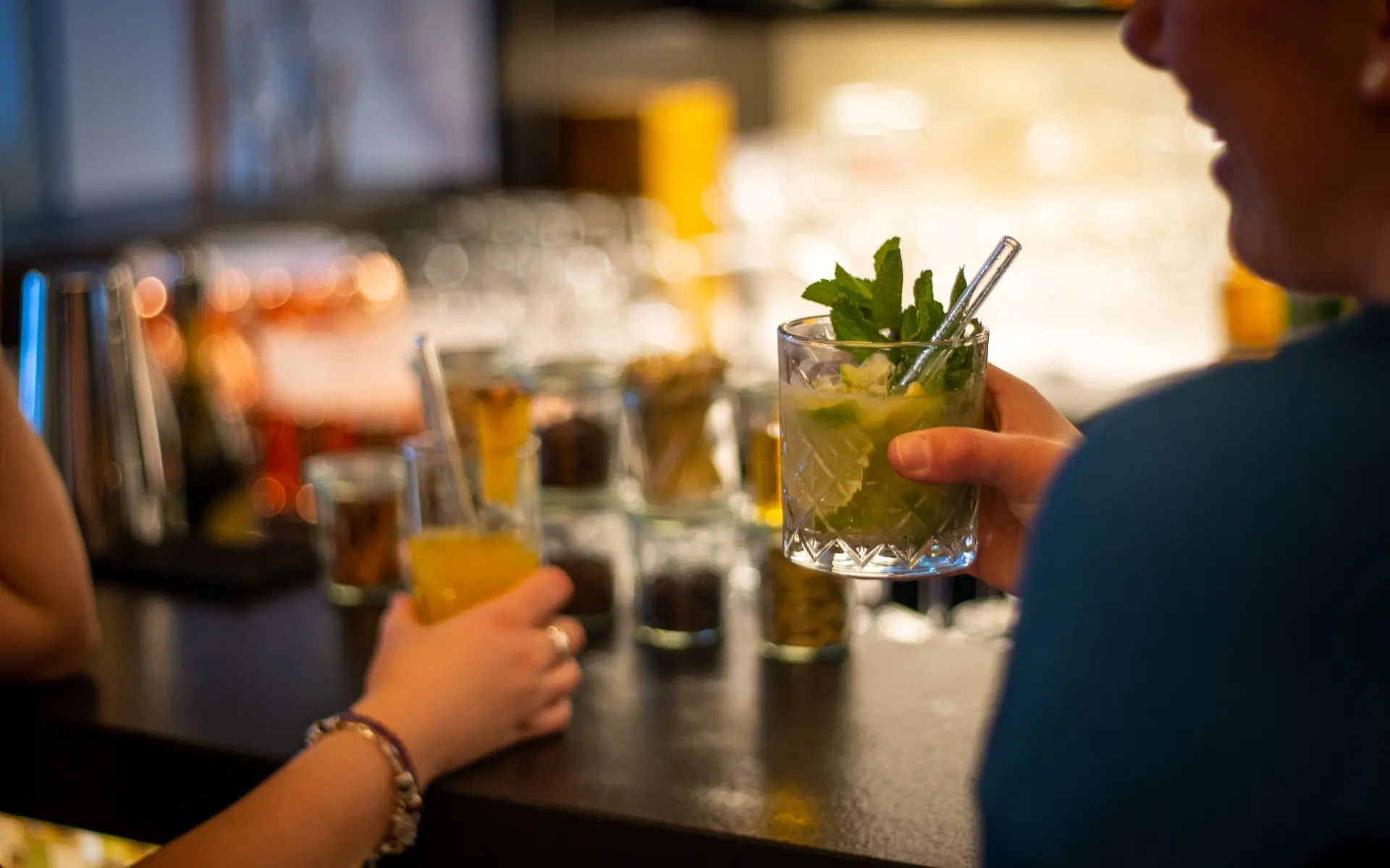 Cocktails an der Hotel Bar Walliserhof Grand-Hotel & Spa, Saas Fee