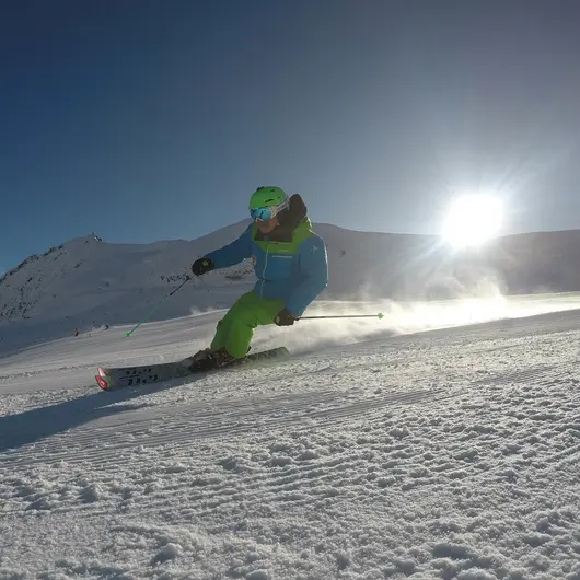 Skiing Saas-Fee