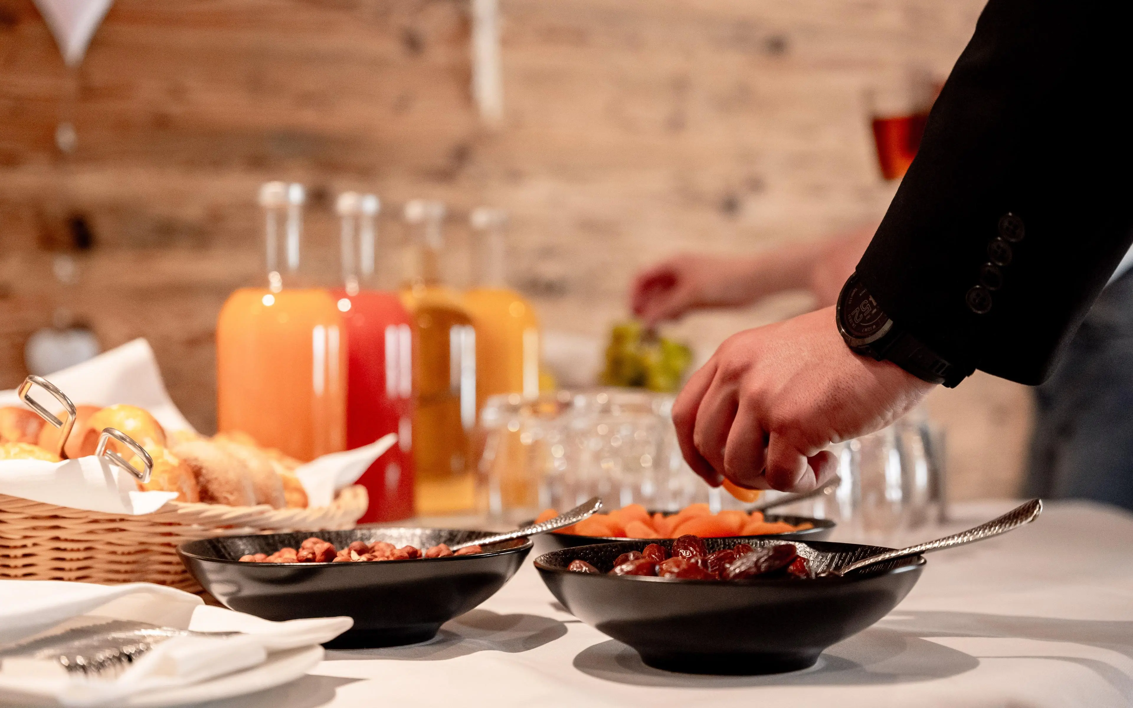 Pause café avec snacks